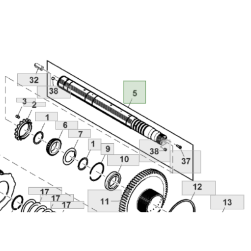 Вісь RE244890 ILS Вісь RE244890 ILS